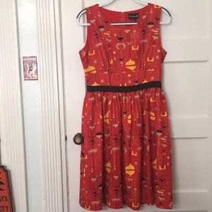Mid century modern sourpuss dress
